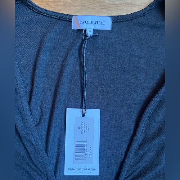 WEWOREWHAT FLYAWAY BLACK TOP - Picture 3 of 3